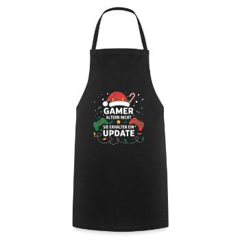 Gamer Gaming Gamer Gaming Christmas - Cooking Apron - black - Front - AI Model Male 185 dark (185cm)