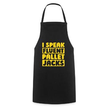Forklift Forklift Driver - Cooking Apron - black - Front - AI Model Male 185 dark (185cm)
