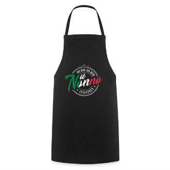 IL NONNO MAN MYTH LEGEND GRANDPA ITALY GIFT - Cooking Apron - black - Front - AI Model Male 185 dark (185cm)