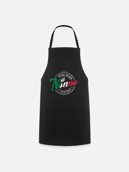 IL NONNO MAN MYTHE LÉGENDE GRAND-PÈRE ITALIE CADEAU - Tablier de cuisine - noir