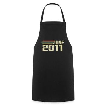Juin 2011 Anniversaire Juin 2011 Juin 2011 Anniversaire - Tablier de cuisine - noir - Devant - AI Model Male 185 dark (185cm)