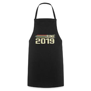 Juin 2019 Anniversaire Juin 2019 Juin 2019 Anniversaire - Tablier de cuisine - noir - Devant - AI Model Male 185 dark (185cm)
