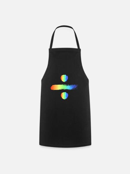 Pride Regenbogen Gleichberechtigung - Kochschürze - Schwarz
