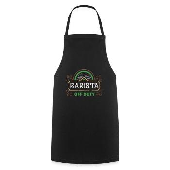 Barista Of Duty - Barista - Kochschürze - Schwarz - Vorne - AI Model Male 185 dark (185cm)