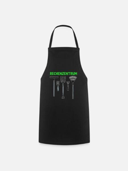 Rechenzentrum Garten Rechen Geschenk Für - Kochschürze - Schwarz