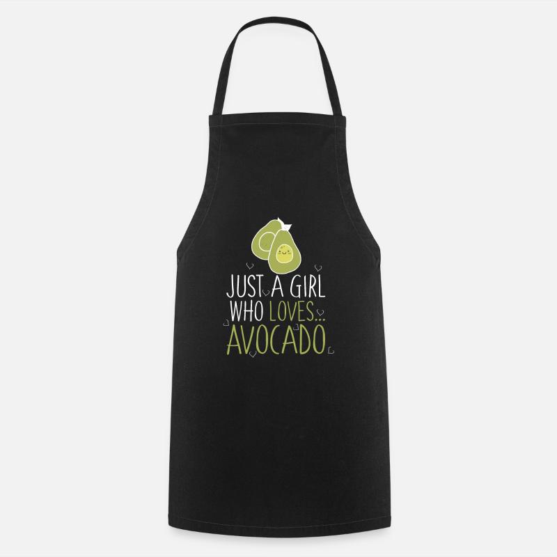 Avocado - Kochschürze - Schwarz