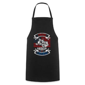 Truck Driver Truck Driver Truck Driver Trucker - Cooking Apron - black - Front - AI Model Male 185 dark (185cm)