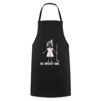 Hockey sur glace Équipe de joueurs de hockey sur glace - Tablier de cuisine - noir - Devant - AI Model Male 185 dark (185cm)