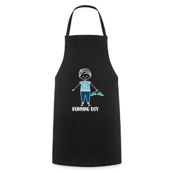 Jogging Running Running Runner Runners - Cooking Apron - black - Front - AI Model Male 185 dark (185cm)