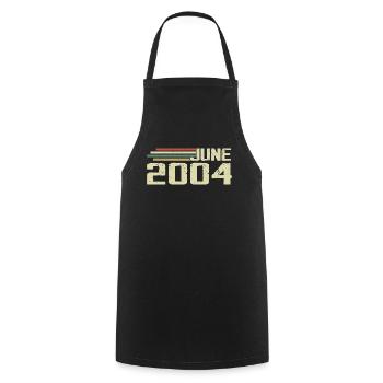 Juin 2004 Anniversaire Juin 2004 Juin 2004 Anniversaire - Tablier de cuisine - noir - Devant - AI Model Male 185 dark (185cm)