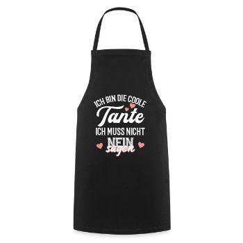 Coole Tante Geschenk für Tante - Kochschürze - Schwarz - Vorne - AI Model Male 185 dark (185cm)