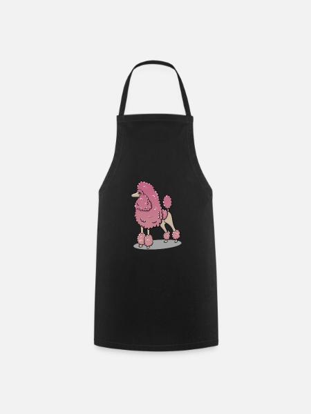 Poodle - Cooking Apron - black
