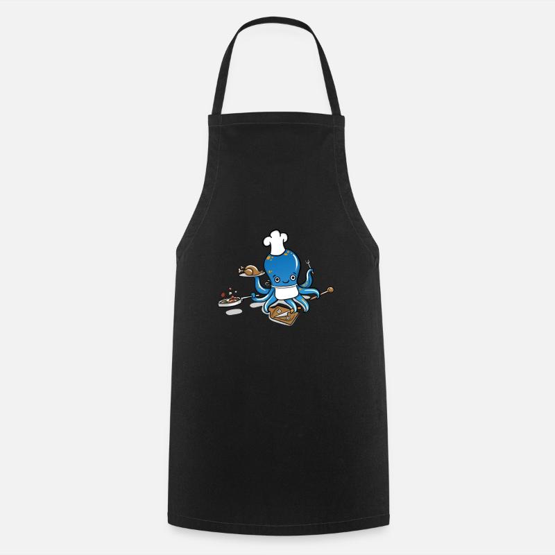 Chef Octopus - Cooking Apron - black