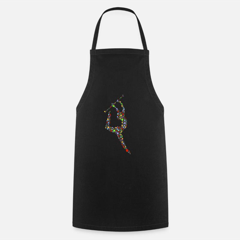 Baton Twirling Silhouette - Tablier de cuisine - noir