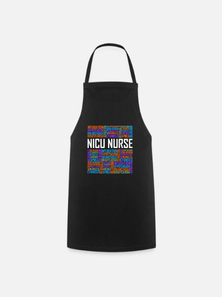 NICU Nurse Words - Kochschürze - Schwarz