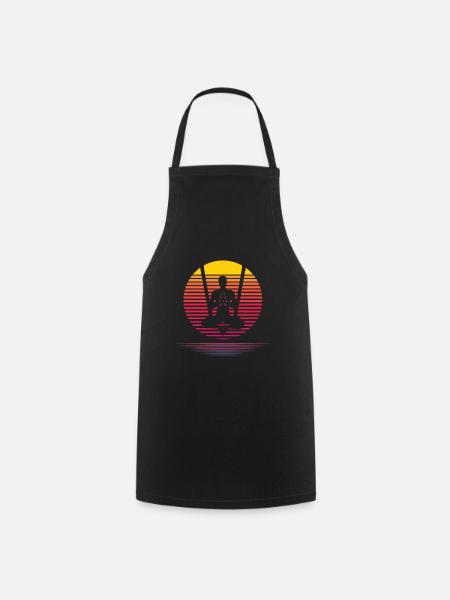 Méditation aérienne de yoga - Tablier de cuisine - noir