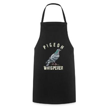 Pigeon Whisperer - Tablier de cuisine - noir - Devant - AI Model Male 185 dark (185cm)