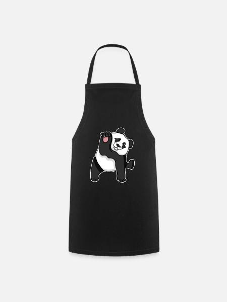 Panda - Tablier de cuisine - noir
