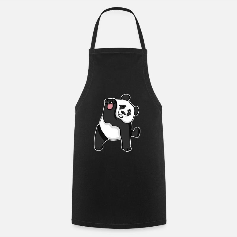 Panda - Tablier de cuisine - noir
