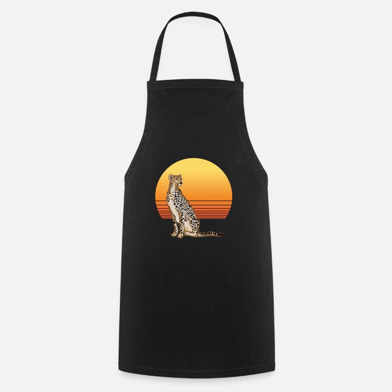 Cheetah Sun - Cooking Apron - black