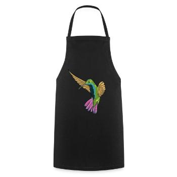 Kolibri - Kochschürze - Schwarz - Vorne - AI Model Male 185 dark (185cm)