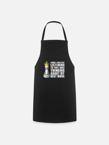 Pièce d’échecs - Tablier de cuisine - noir