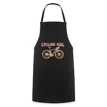 Road Bike Bicycle Road Cyclist Cycling Cyclist - Cooking Apron - black - Front - AI Model Male 185 dark (185cm)