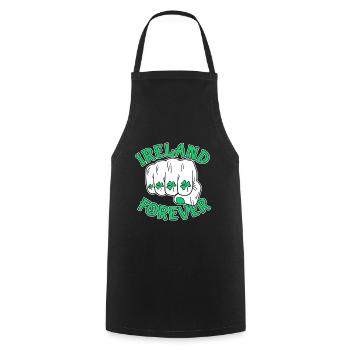 St Paddys St Patricksday St Patrick Day - Cooking Apron - black - Front - AI Model Male 185 dark (185cm)