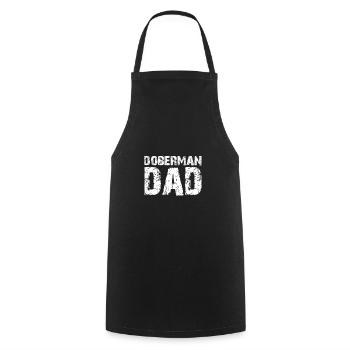 Doberman Dad Dobermann - Kochschürze - Schwarz - Vorne - AI Model Male 185 dark (185cm)