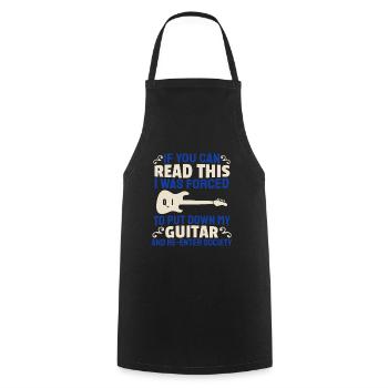 Guitare électrique Guitare électrique Guitariste Guitare - Tablier de cuisine - noir - Devant - AI Model Male 185 dark (185cm)