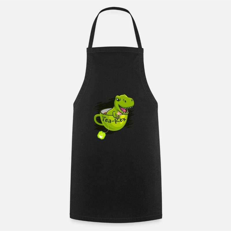 T-Rex Tee Rex Tea Rex - Kochschürze - Schwarz