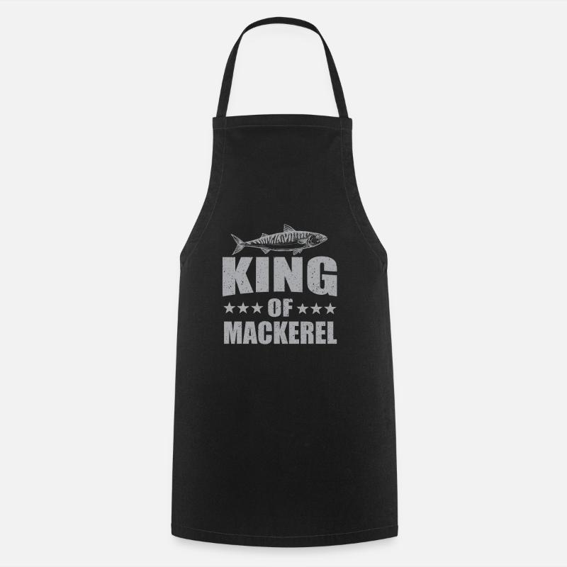 Mackerel King - Cooking Apron - black
