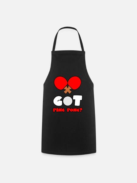 I have ping-pong in me - Cooking Apron - black