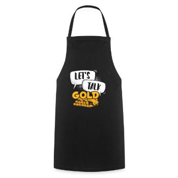Gold Mining Gold Mine - Cooking Apron - black - Front - AI Model Male 185 dark (185cm)