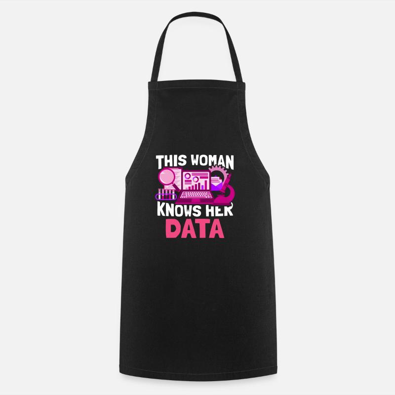 Big Data Science Engineer Scientist Analyst - Kochschürze - Schwarz