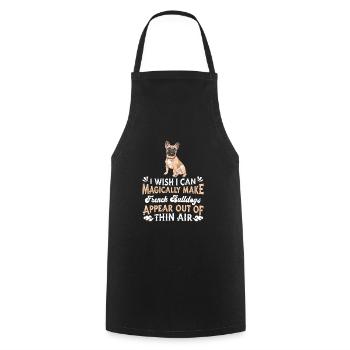 French Bulldog Frenchie Französische Bulldogge - Cooking Apron - black - Front - AI Model Male 185 dark (185cm)