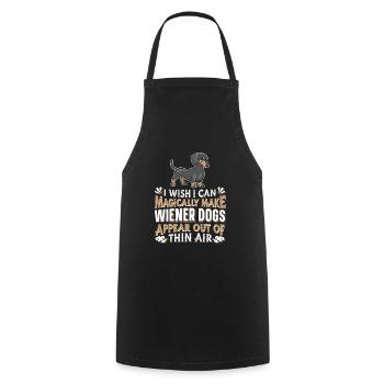 Dachshund Viennese Dachshund Rauhhaardackel - Cooking Apron - black - Front - AI Model Male 185 dark (185cm)