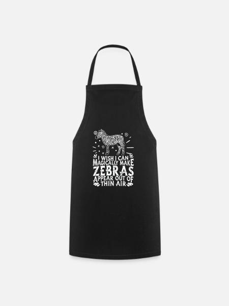 Zebra - Cooking Apron - black