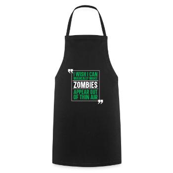 Zombie Monster Halloween - Kochschürze - Schwarz - Vorne - AI Model Male 185 dark (185cm)