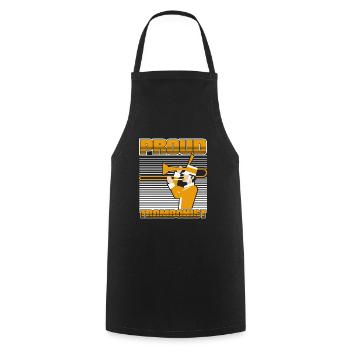 Trombone - Cooking Apron - black - Front - AI Model Male 185 dark (185cm)