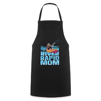 Rafting White Water Canoe Kayak - Cooking Apron - black - Front - AI Model Male 185 dark (185cm)