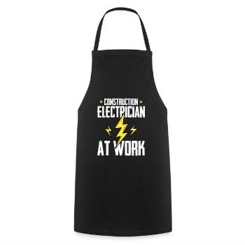 Electrician Electrical Engineer Electronics Technician - Cooking Apron - black - Front - AI Model Male 185 dark (185cm)