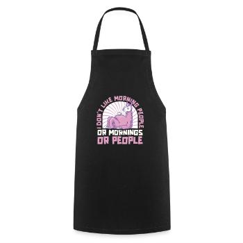 Lama Llama Alpaca - Cooking Apron - black - Front - AI Model Male 185 dark (185cm)
