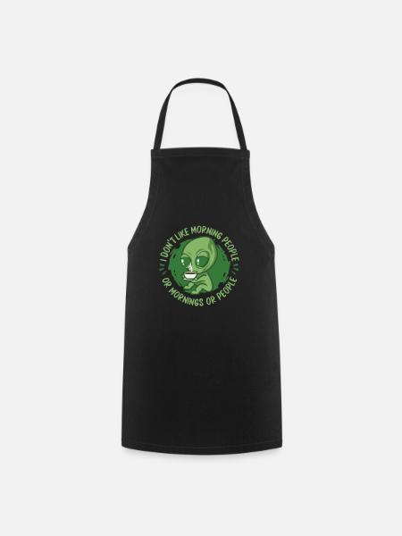 Alien Außerirdischer - Tablier de cuisine - noir