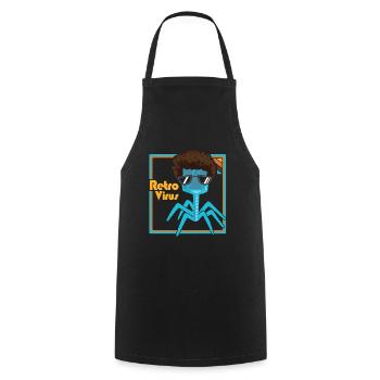 Biologiste scientifique en biologie - Tablier de cuisine - noir - Devant - AI Model Male 185 dark (185cm)