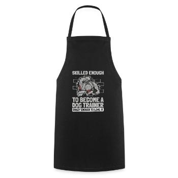 Dog trainer Dog trainer - Cooking Apron - black - Front - AI Model Male 185 dark (185cm)