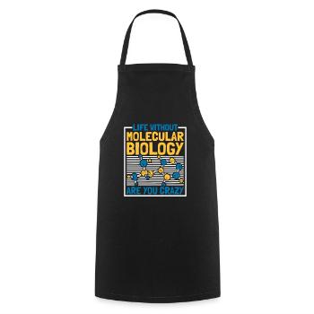Biology Biologist Lustig Molecular Biologist - Cooking Apron - black - Front - AI Model Male 185 dark (185cm)