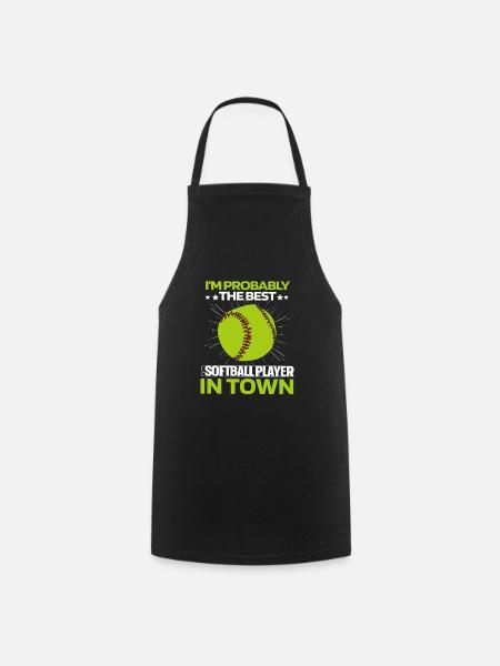 Softball - Kochschürze - Schwarz