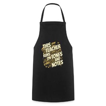 Music Teacher Music Teacher - Cooking Apron - black - Front - AI Model Male 185 dark (185cm)