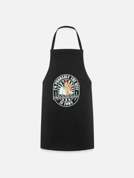 Assistant vétérinaire Humour - Tablier de cuisine - noir